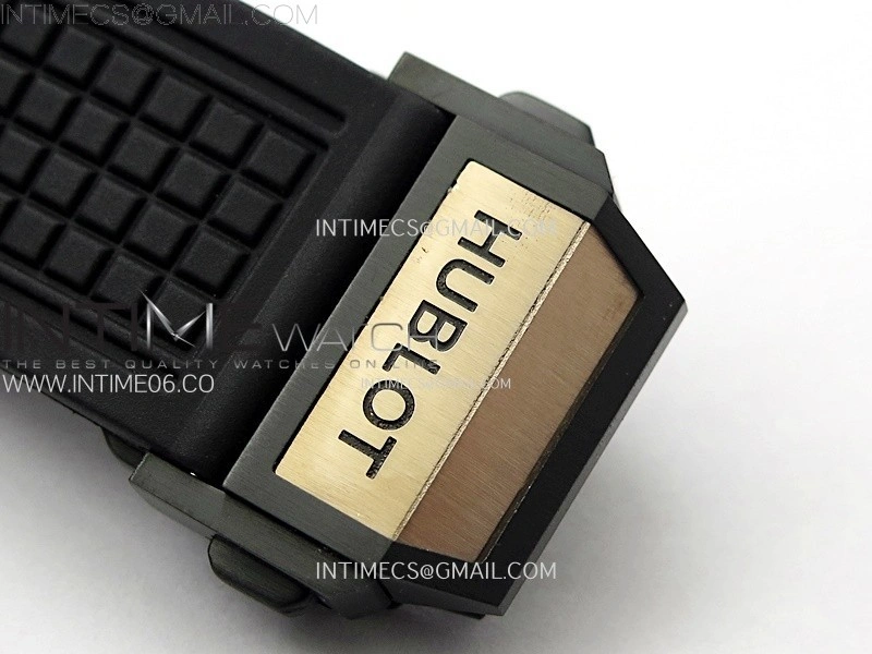 Square Bang Unico 42mm RG Ceramic BBF 1:1 Best Edition Skeleton Dial on Black Rubber Strap A1280