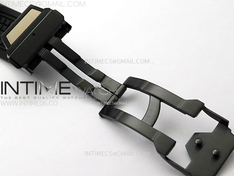 Square Bang Unico 42mm RG Ceramic BBF 1:1 Best Edition Skeleton Dial on Black Rubber Strap A1280