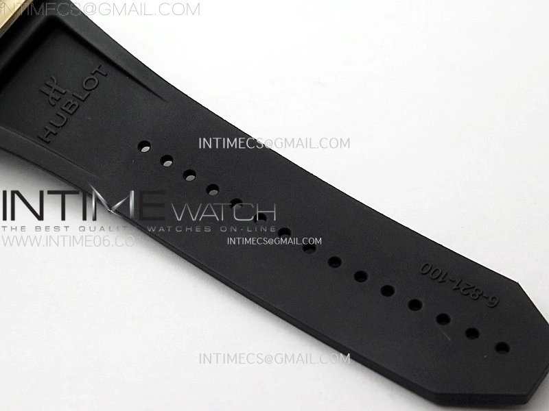 Square Bang Unico 42mm RG Ceramic BBF 1:1 Best Edition Skeleton Dial on Black Rubber Strap A1280