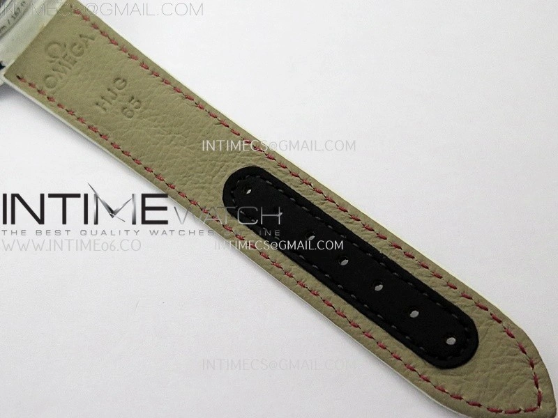 Speedmaster White Side Of The Moon Real White Ceramic N1F 1:1 Best White Dial on Leather Strap A9300