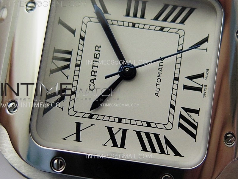 Santos de Cartier 35mm SS BVF 1:1 Best Edition White Dial on SS SmartLinks Bracelet MIYOTA 9015