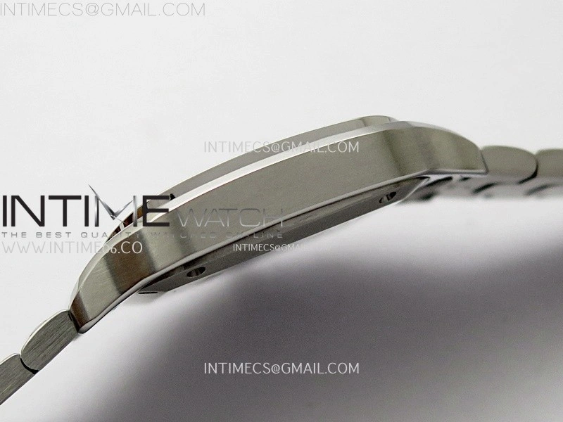 Santos de Cartier 35mm SS BVF 1:1 Best Edition White Dial on SS SmartLinks Bracelet MIYOTA 9015