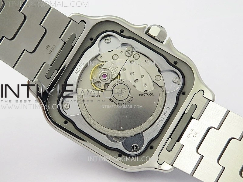 Santos de Cartier 40mm SS BVF 1:1 Best Edition Brown Dial on SS SmartLinks Bracelet MIYOTA 9015