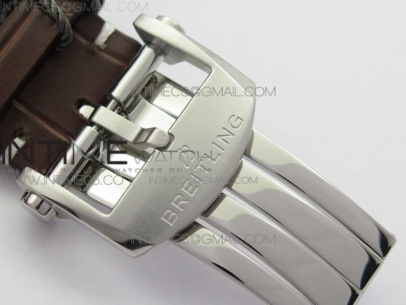 Premier A13315351 SS 42mm BLS 1:1 Best Edition Blue Dial on Brown Leather Strap A7750