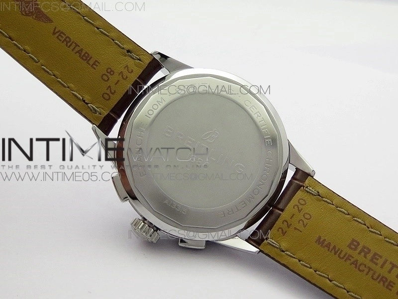Premier A13315351 SS 42mm BLS 1:1 Best Edition Blue Dial on Brown Leather Strap A7750