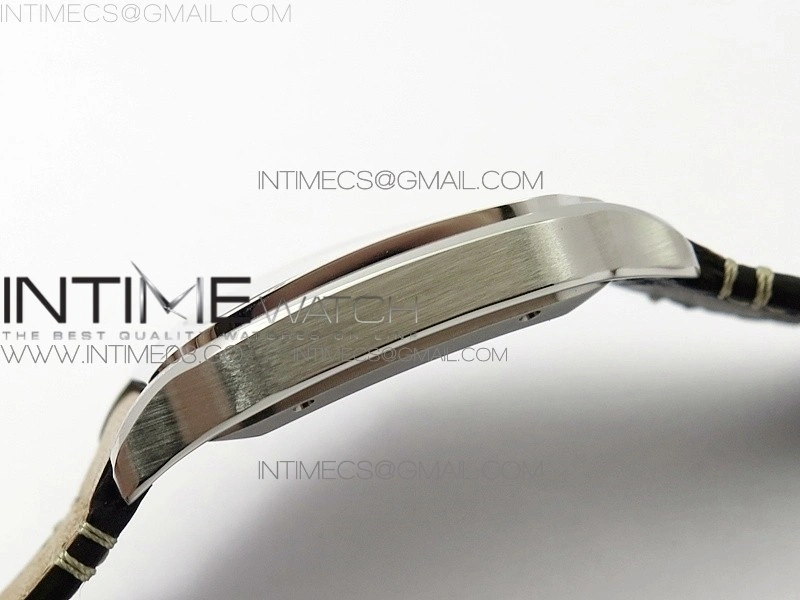 Santos de Cartier Large 2018 KOR 1:1 Best Edition White Dial on Brown Leather Strap MIYOTA 9015