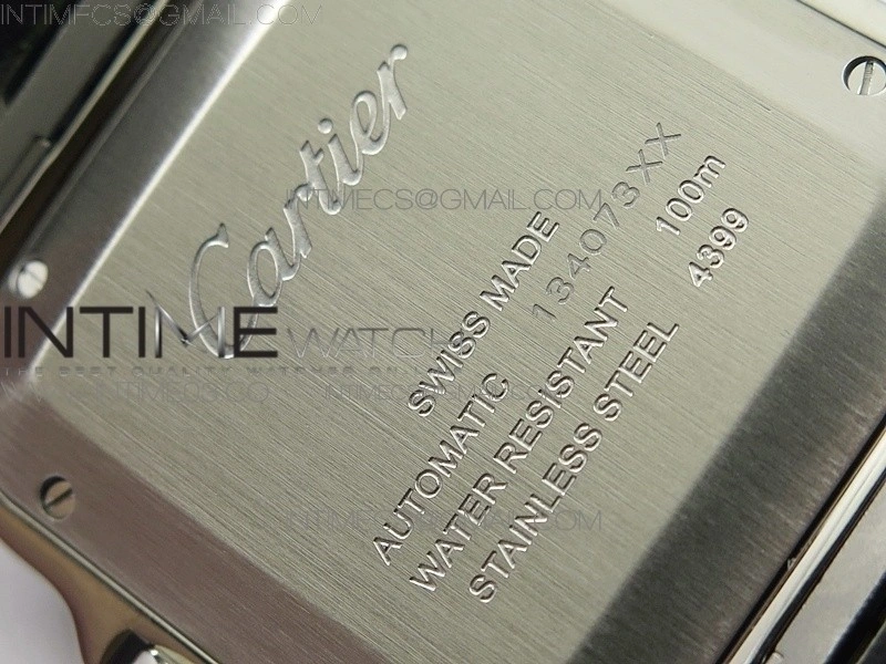Santos de Cartier Large 2018 KOR 1:1 Best Edition White Dial on Brown Leather Strap MIYOTA 9015