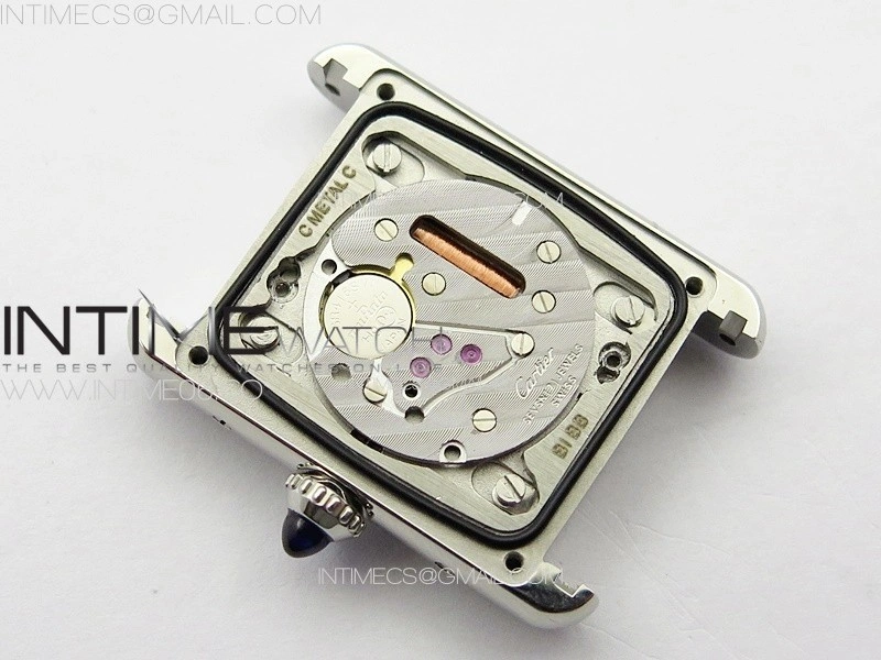 Tank Louis Ladies 22mm SS 8848F 1:1 Best Edition White Dial on Green Leather Strap Ronda Quartz