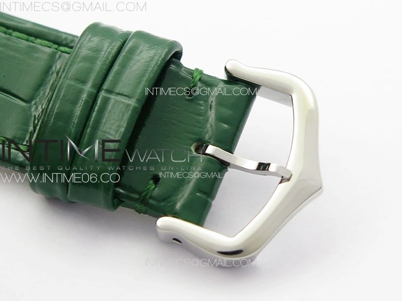 Tank Louis Ladies 25mm SS 8848F 1:1 Best Edition Green Dial on Green Leather Strap Ronda Quartz