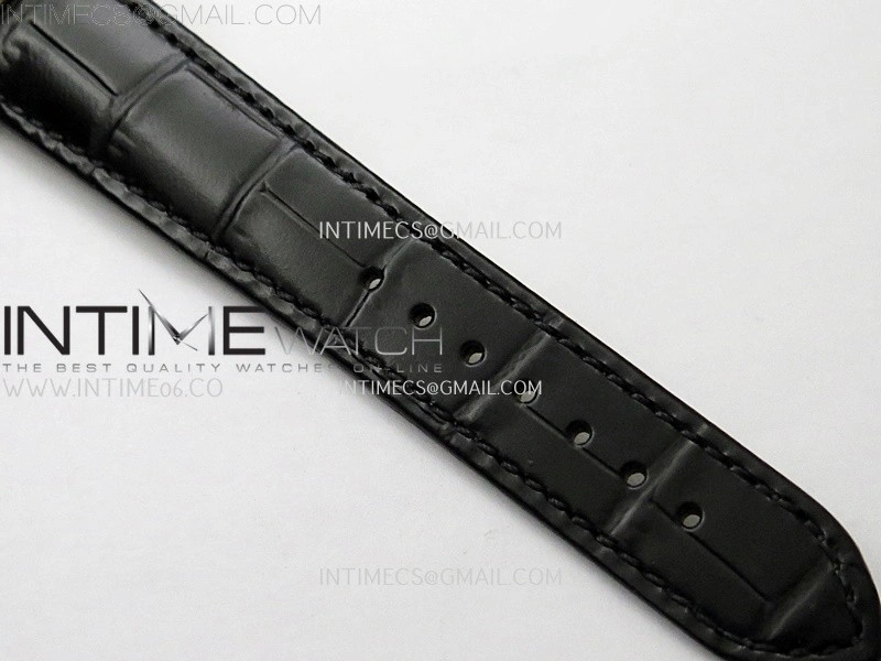 Tank Louis Ladies 25mm YG 8848F 1:1 Best Edition Black Dial On Black Leather Strap Ronda Quartz