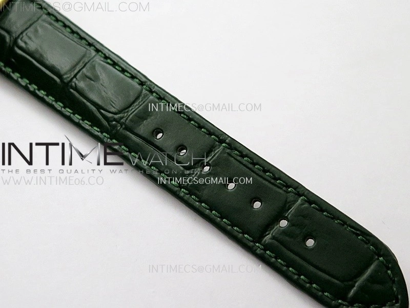Tank Louis Ladies 25mm YG 8848F 1:1 Best Edition Green Dial On Green Leather Strap Ronda Quartz