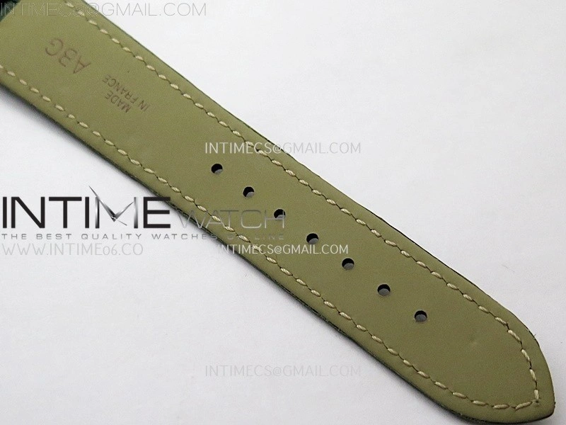 Tank Louis Ladies 25mm YG 8848F 1:1 Best Edition Green Dial On Green Leather Strap Ronda Quartz