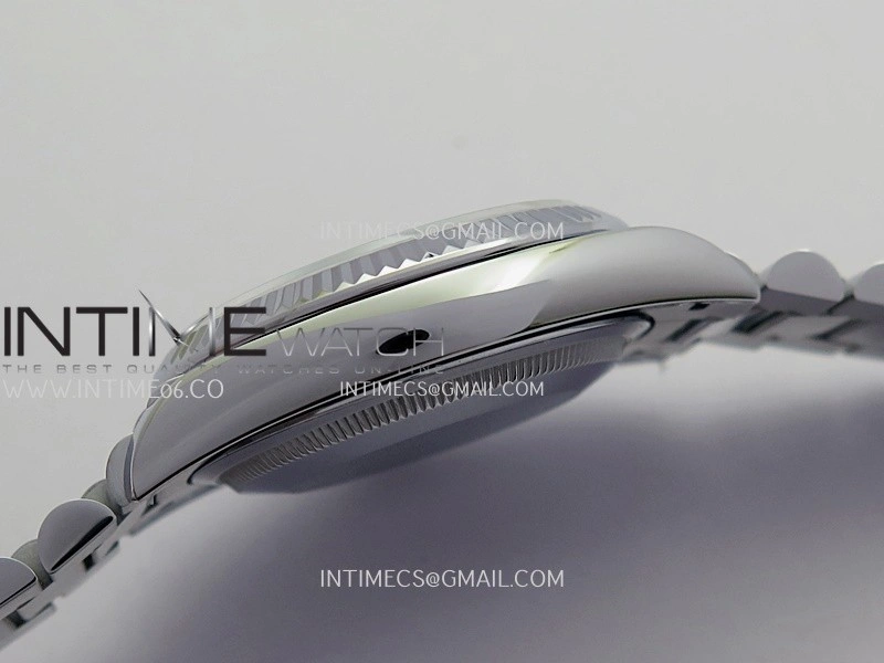 Day Date 128239 Gain Weight QF 1:1 Best Edition Gray Mop Dial Diamond Marker On President Bracelet A2836