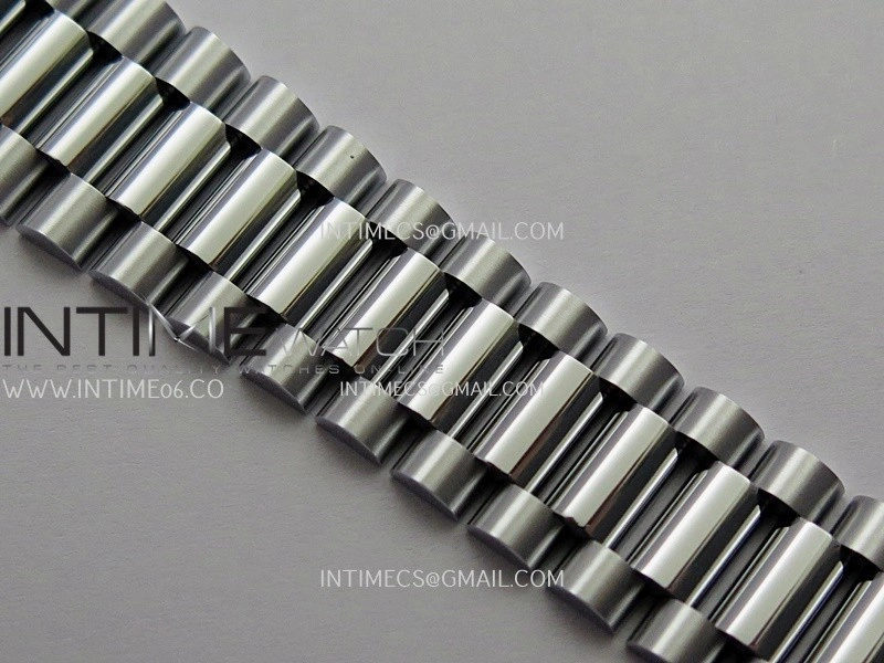 Day Date 128239 Gain Weight QF 1:1 Best Edition Gray Mop Dial Diamond Marker On President Bracelet A2836
