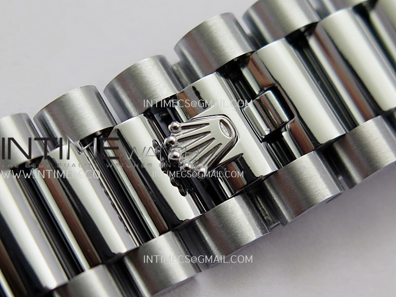 Day Date 128239 Gain Weight QF 1:1 Best Edition Gray Mop Dial Diamond Marker On President Bracelet A2836