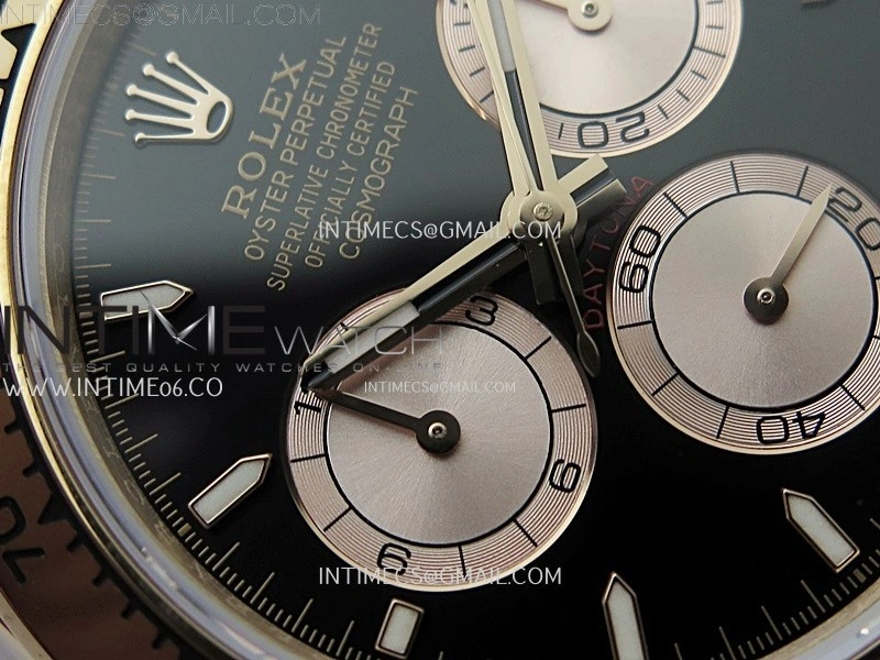 Daytona 126505 Gain Weight RG QF 1:1 Best Edition Bright Black Dial RG Subdial on RG Bracelet SH4131 V6