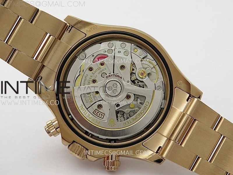 Daytona 126505 Gain Weight RG QF 1:1 Best Edition Bright Black Dial RG Subdial on RG Bracelet SH4131 V6