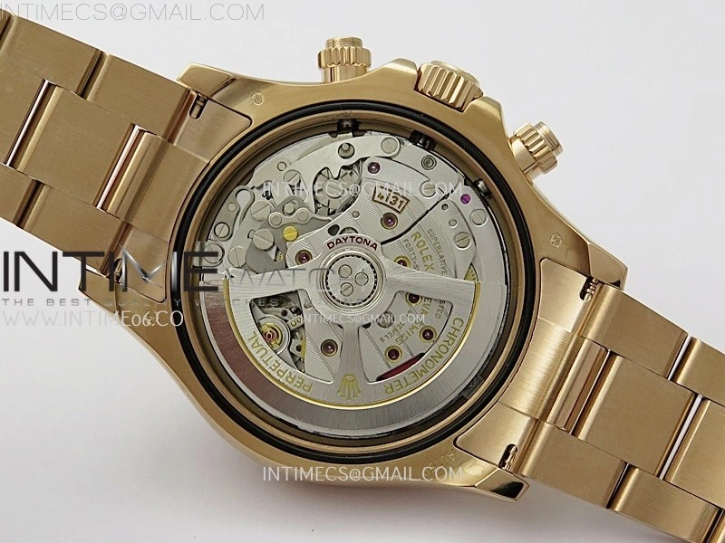 Daytona 126505 Gain Weight RG QF 1:1 Best Edition Bright Black Dial RG Subdial on RG Bracelet SH4131 V6