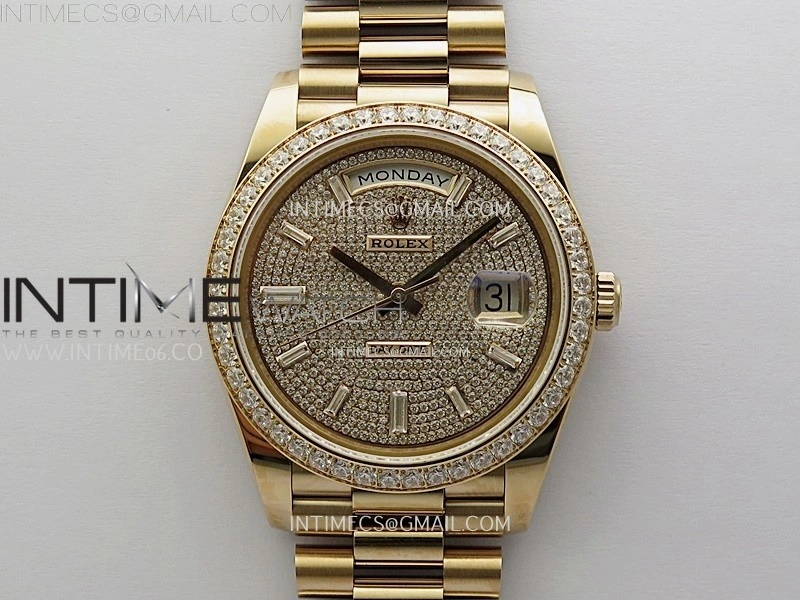 Day Date 40mm 228345 Gain Weight RG tungsten APSF 1:1 Best Edition Diamond Dial on RG President Bracelet A3255
