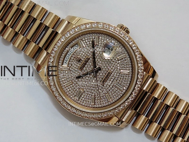 Day Date 40mm 228345 Gain Weight RG tungsten APSF 1:1 Best Edition Diamond Dial on RG President Bracelet A3255