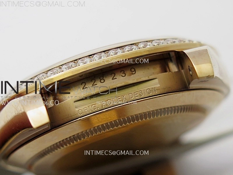 Day Date 40mm 228345 Gain Weight RG tungsten APSF 1:1 Best Edition Diamond Dial on RG President Bracelet A3255