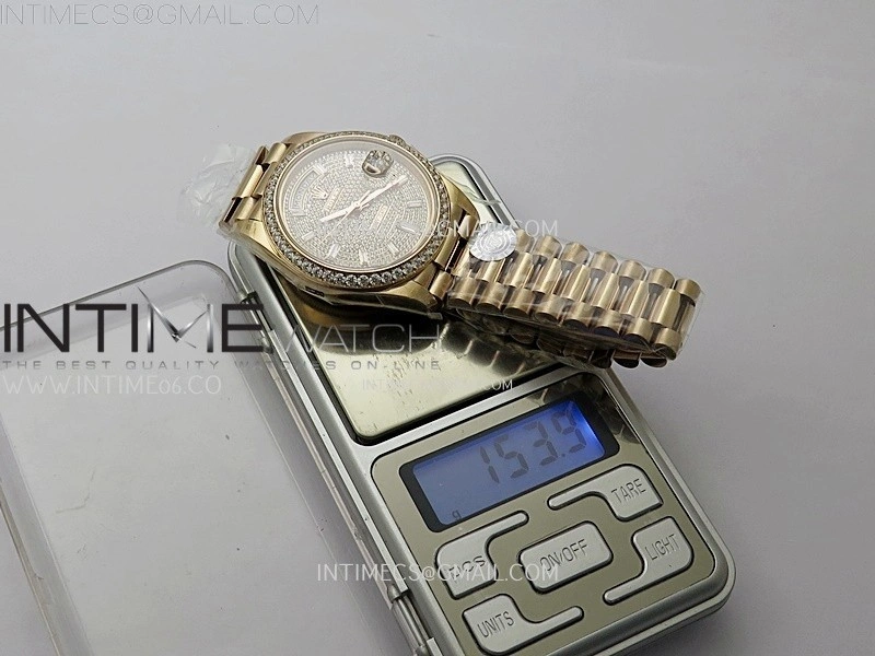 Day Date 40mm 228345 Gain Weight RG tungsten APSF 1:1 Best Edition Diamond Dial on RG President Bracelet A3255