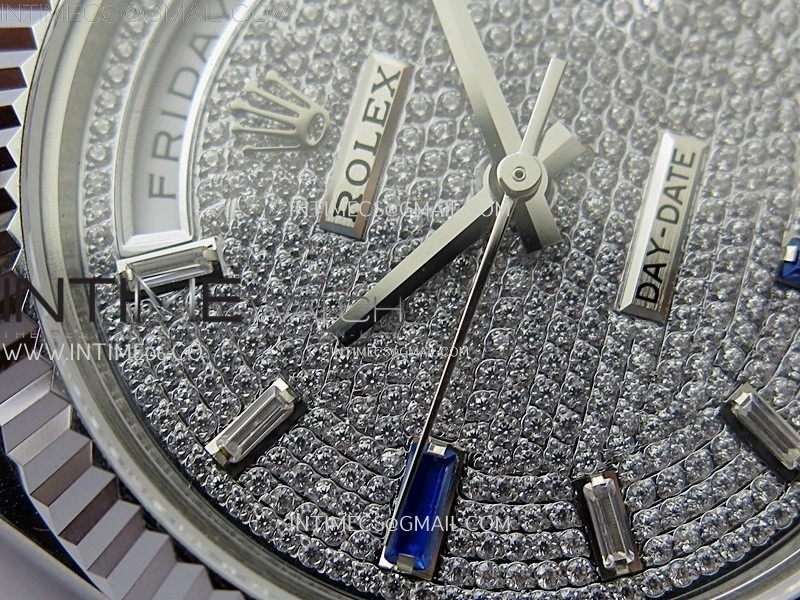 Day Date 40mm 228239 Gain Weight SS tungsten APSF 1:1 Best Edition Diamond Dial on SS President Bracelet A3255