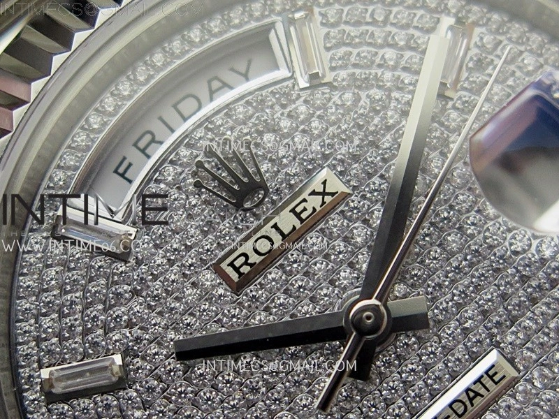 Day Date 40mm 228239 Gain Weight SS tungsten APSF 1:1 Best Edition Diamond Dial on SS President Bracelet A3255