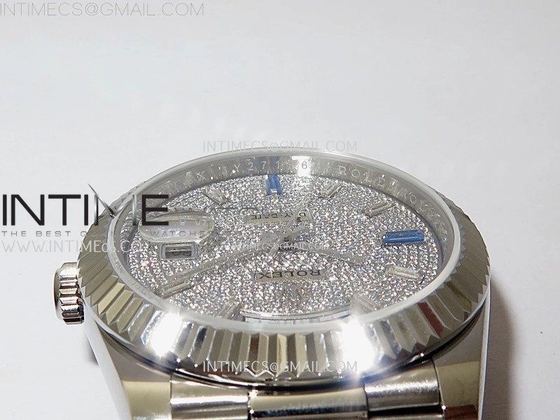 Day Date 40mm 228239 Gain Weight SS tungsten APSF 1:1 Best Edition Diamond Dial on SS President Bracelet A3255