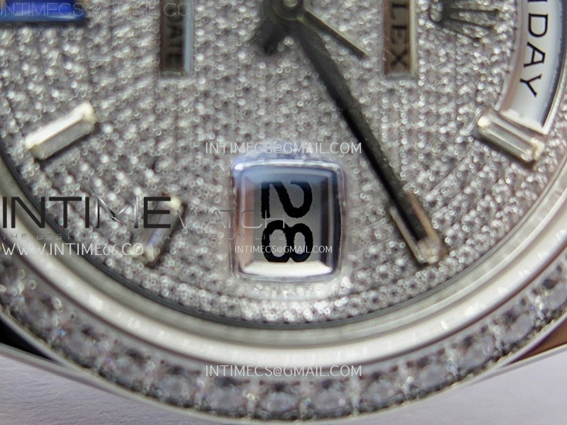 Day Date 40mm 228349 Gain Weight SS tungsten APSF 1:1 Best Edition Diamond Dial on SS President Bracelet A3255