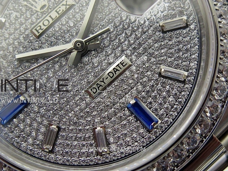 Day Date 40mm 228349 Gain Weight SS tungsten APSF 1:1 Best Edition Diamond Dial on SS President Bracelet A3255