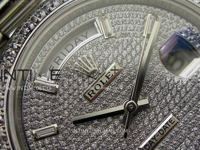 Day Date 40mm 228349 Gain Weight SS tungsten APSF 1:1 Best Edition Diamond Dial on SS President Bracelet A3255