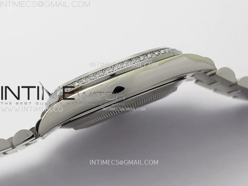 Day Date 40mm 228349 Gain Weight SS tungsten APSF 1:1 Best Edition Diamond Dial on SS President Bracelet A3255