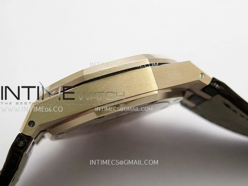 Royal Oak Chrono 26240 RG Gain Weight V2 DDF 1:1 Best Edition Brown Dial On Brown Leather Strap Super Clone DD4401