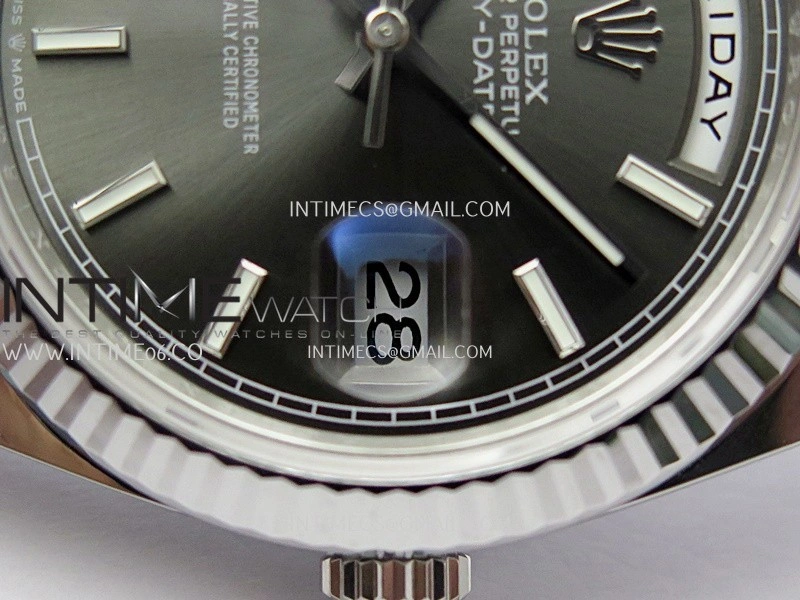 Day Date 228239 40mm Gain Weight V3 THBF 1:1 Best Edition Gray Dial Stick Marker On President Bracelet VR3255