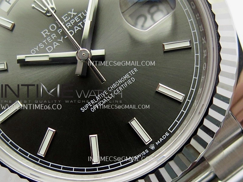 Day Date 228239 40mm Gain Weight V3 THBF 1:1 Best Edition Gray Dial Stick Marker On President Bracelet VR3255