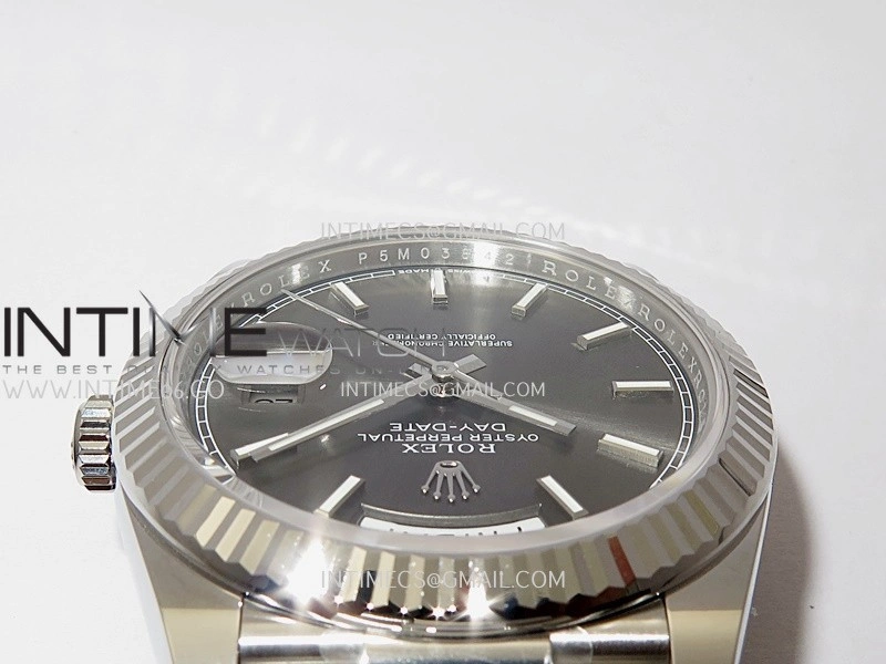Day Date 228239 40mm Gain Weight V3 THBF 1:1 Best Edition Gray Dial Stick Marker On President Bracelet VR3255