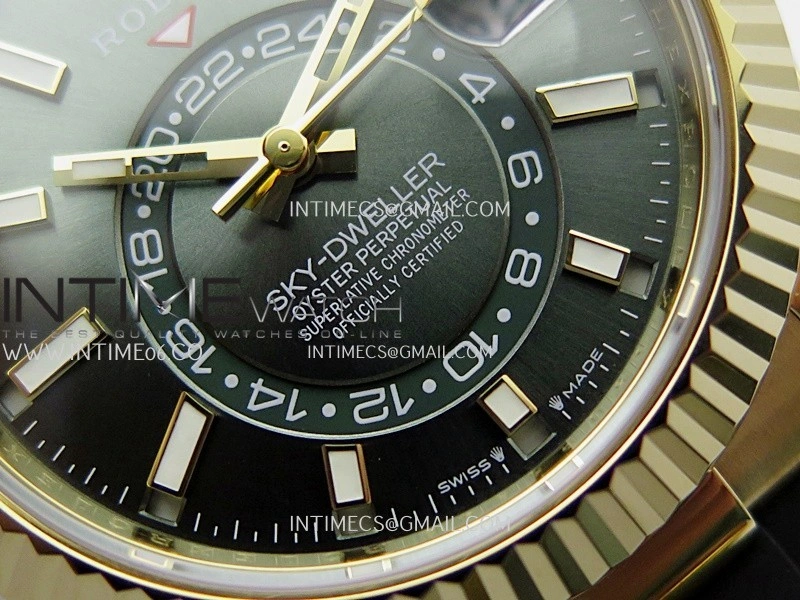 Sky-Dweller 336238 Gain Weight YG ZF 1:1 Best Edition Mint Green Dial on Oysterflex Rubber Strap Asian 2824