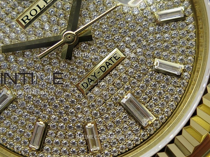 Day Date 40mm 228238 Gain Weight YG tungsten APSF 1:1 Best Edition Diamond Dial on YG President Bracelet A3255