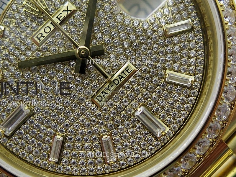 Day Date 40mm 228348 Gain Weight YG tungsten APSF 1:1 Best Edition Diamond Dial on YG President Bracelet A3255