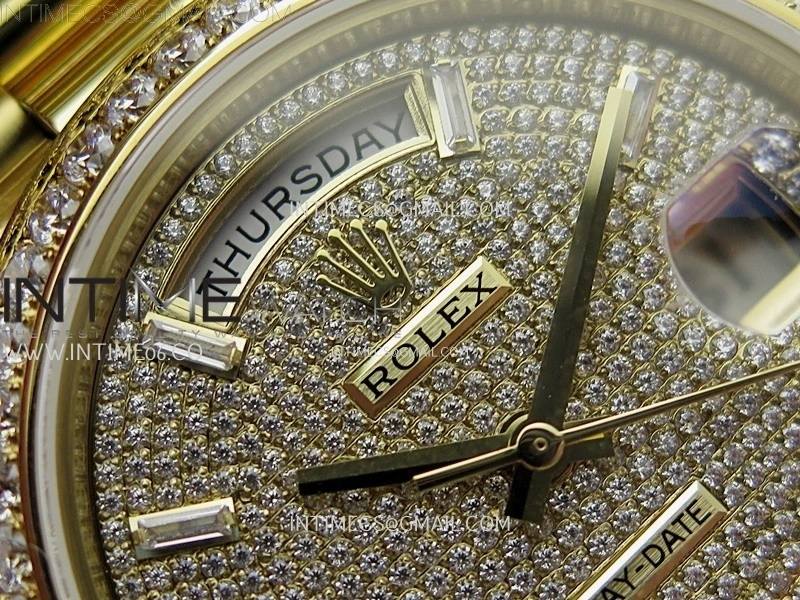 Day Date 40mm 228348 Gain Weight YG tungsten APSF 1:1 Best Edition Diamond Dial on YG President Bracelet A3255
