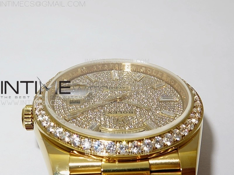 Day Date 40mm 228348 Gain Weight YG tungsten APSF 1:1 Best Edition Diamond Dial on YG President Bracelet A3255