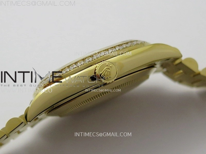 Day Date 40mm 228348 Gain Weight YG tungsten APSF 1:1 Best Edition Diamond Dial on YG President Bracelet A3255