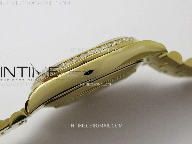 Day Date 40mm 228348 Gain Weight YG tungsten APSF 1:1 Best Edition Diamond Dial on YG President Bracelet A3255