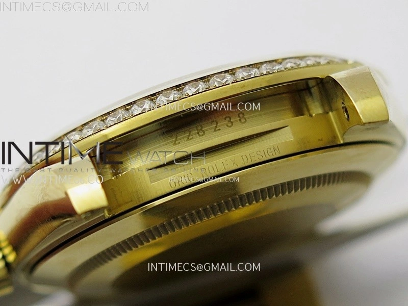 Day Date 40mm 228348 Gain Weight YG tungsten APSF 1:1 Best Edition Diamond Dial on YG President Bracelet A3255