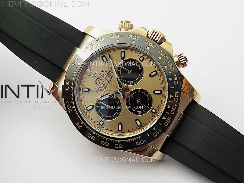 Daytona 116515 Gain Weight ZF 1:1 Best Edition Rose Gold Dial Sticks Markers on Oysterflex Strap SH4130