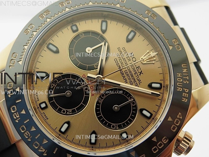 Daytona 116515 Gain Weight ZF 1:1 Best Edition Rose Gold Dial Sticks Markers on Oysterflex Strap SH4130