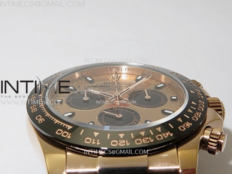 Daytona 116515 Gain Weight ZF 1:1 Best Edition Rose Gold Dial Sticks Markers on Oysterflex Strap SH4130