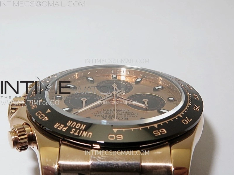 Daytona 116515 Gain Weight ZF 1:1 Best Edition Rose Gold Dial Sticks Markers on Oysterflex Strap SH4130