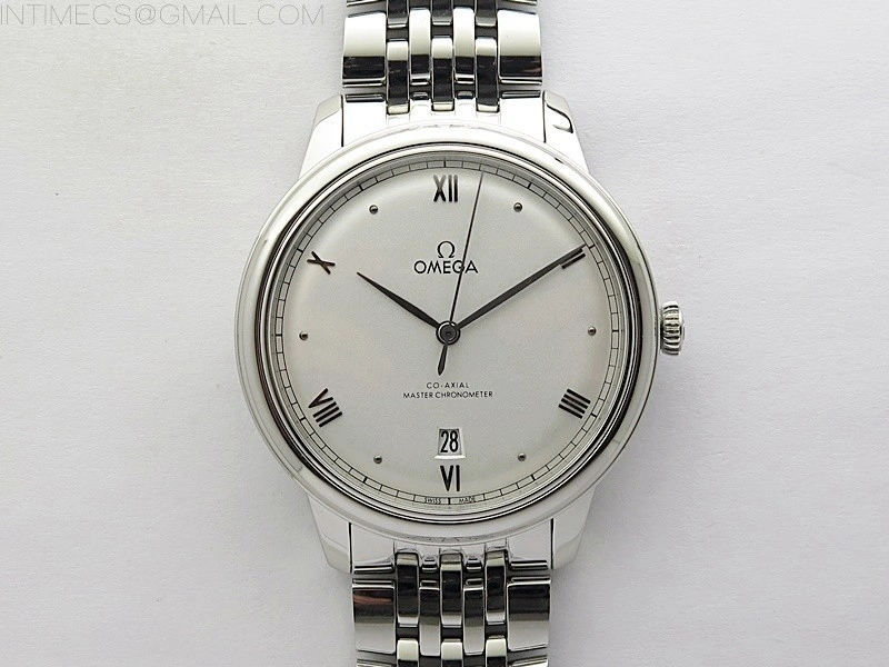 De Ville 40mm SS GTF 1:1 Best Edition Silver Dial Silver Markers on SS Bracelet A8000
